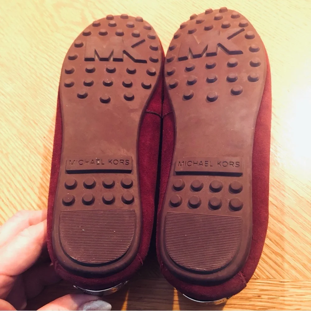 Michael Kors Daisy Moc Women US 7 Merlot Suede Loafer - Picture 4 of 8